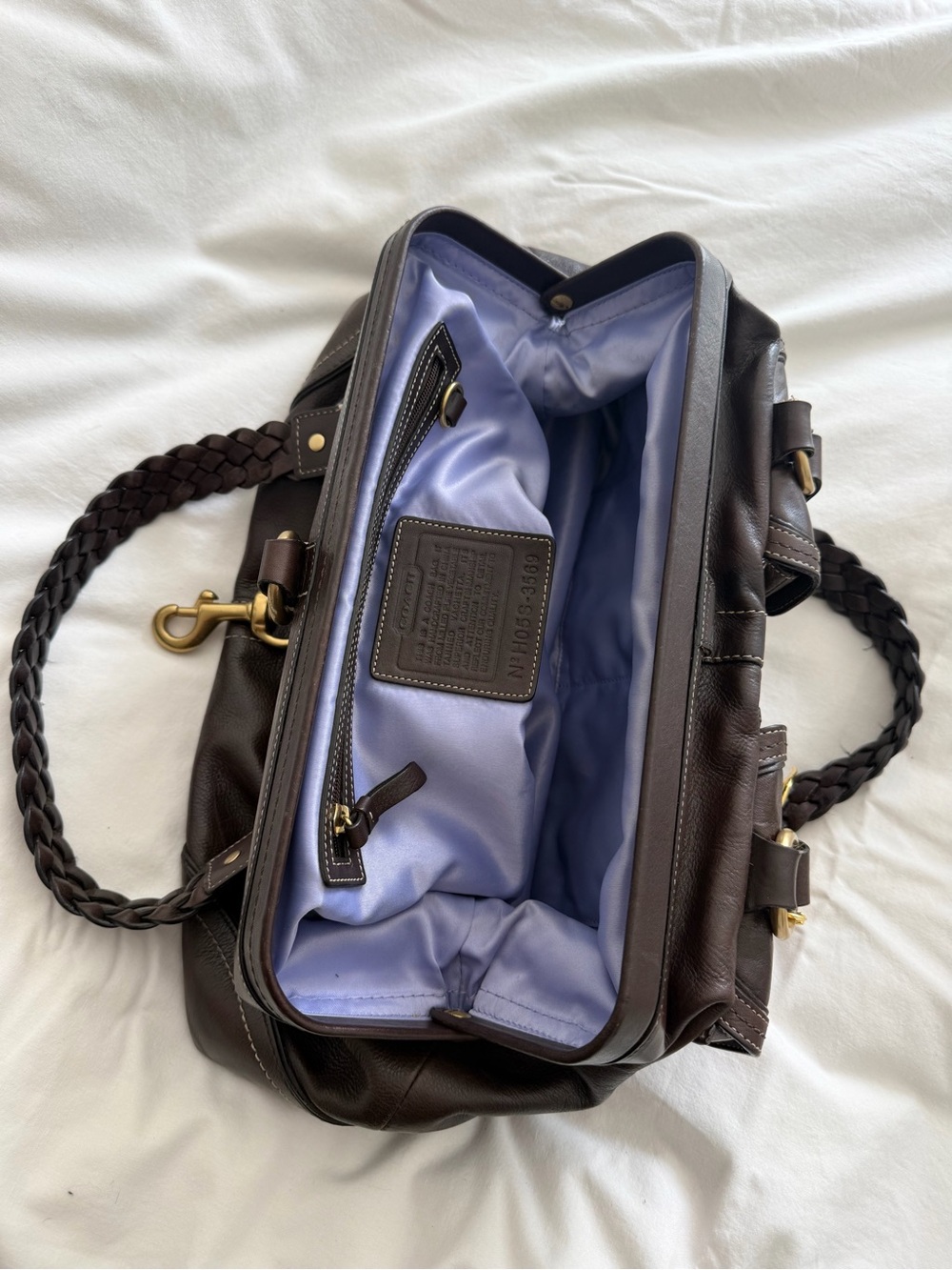 Vintage Coach Legacy Brown Leather Daphne Shoulder Bag - Picture 9 of 12